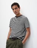 Regular Fit Crew Neck Striped T-Shirt