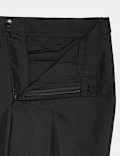 Crease Resistant Slim Fit Flexi Waist Trouser