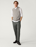 Crease Resistant Flexi Waist Trousers