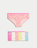 7pk Cotton with Stretch Rainbow Knickers (2-12 Yrs)