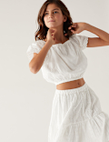 Pure Cotton Top & Skirt Outfit