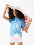 Pure Cotton Happy Daze Slogan T-Shirt (6-16 Yrs)