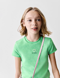 Cotton Rich Fitted Slogan T-Shirt (2-16 Yrs)