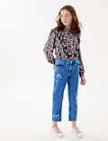 Denim Embroidered Jeans (6-16 Yrs)