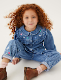 Denim Embroidered Shirt (2-7 Yrs)