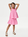 Pure Cotton Tiered Skirt (2-8 Yrs)
