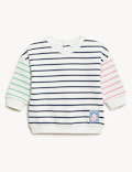 Cotton Rich Striped Sweater
