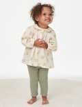 2pc Cotton Rich Floral Outfit (0-3 Yrs)