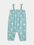 Pure Cotton Palm Romper (0-3 Yrs)