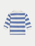 Pure Cotton Striped Rugby Shirt (0-3 Yrs)