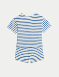 2pc Pure Cotton Striped Short Outfit (0-3 Yrs)
