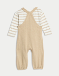2pc Pure Cotton Dungaree Outfit (0 Mnths - 3 Yrs)