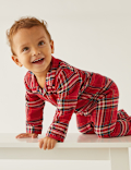Pure Cotton Checked Romper (0-3 Yrs)