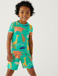 Pure Cotton Animal Print Short Pyjama Set