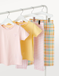 2pk Cotton Rich Checked Pyjama Sets