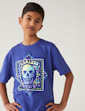 Pure Cotton Paisley Skull T-Shirt