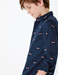 Cotton Cheetah Print Shirt (3-16 Years)