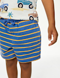 Cotton Rich Striped Shorts