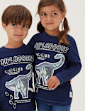 NHM™ Pure Cotton Dinosaur Top (2-12 Yrs)