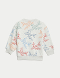 Cotton Rich Plane Sweatshirt (2-8 Yrs)