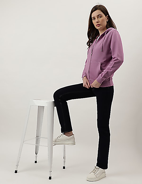Plain Zipper Hoodie