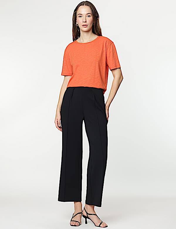 Modal Cotton Crew Neck Half Sleeves T-Shirt
