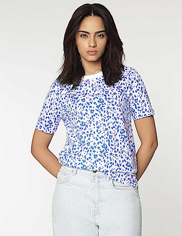 Pure Cotton Abstract Print T-Shirt
