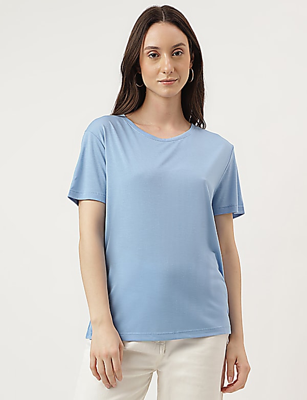 Relaxed Fit Crew Neck Tee