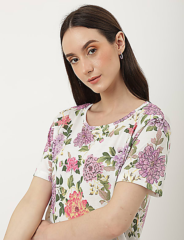 Printed Crew Neck T-Shirt
