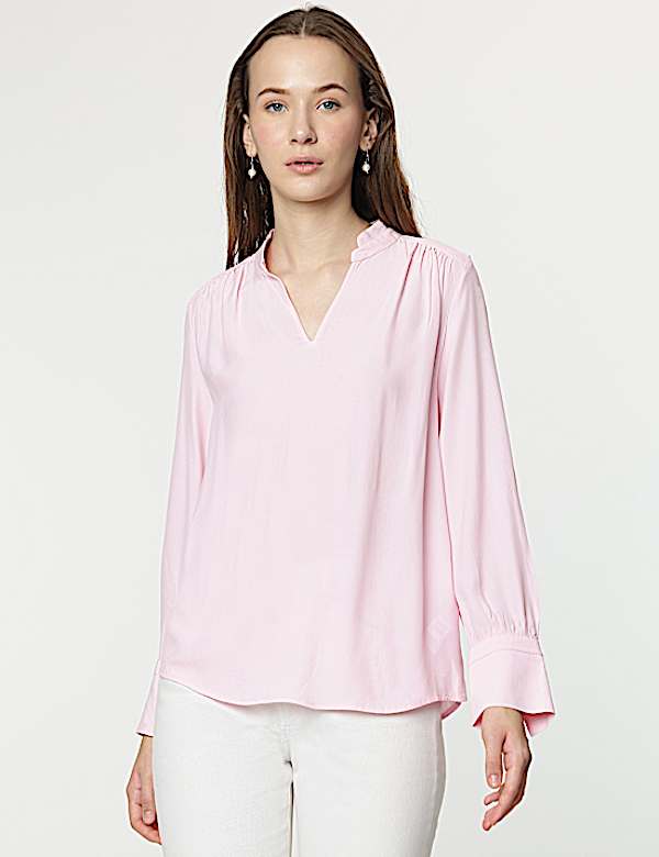 Pure Viscose Full Sleeves Blouse