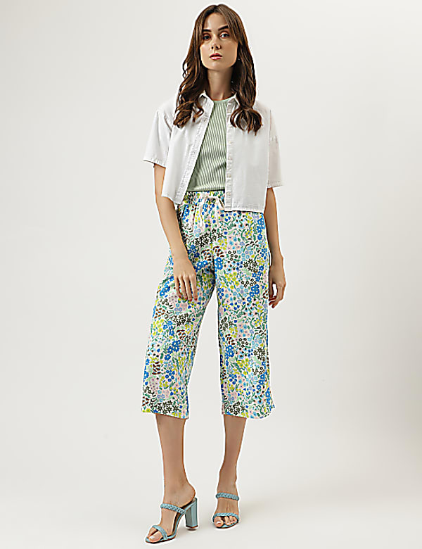 Floral Drawstring Trousers