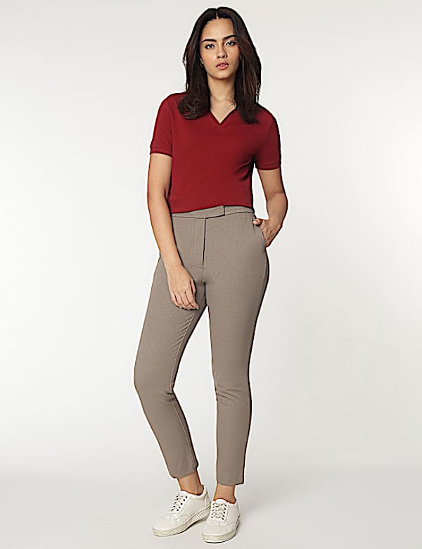 Striped Slim Fit Trousers
