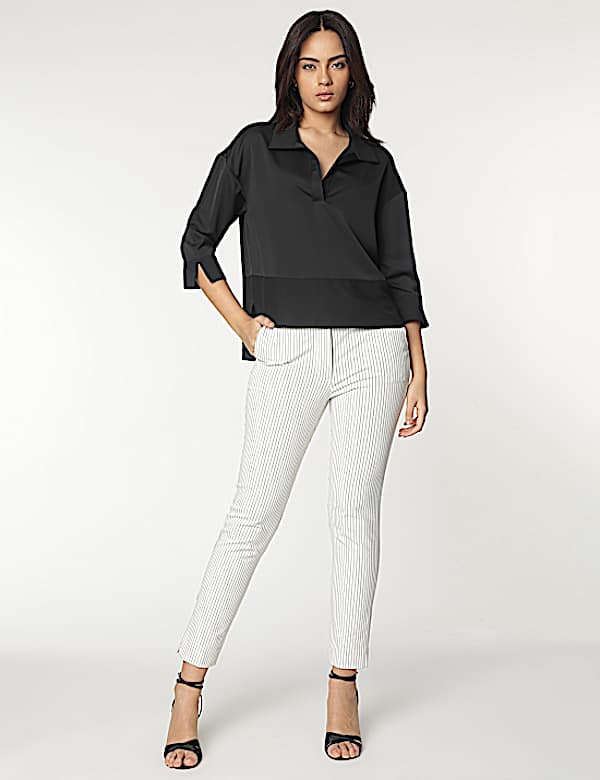 Striped Slim Fit Trousers