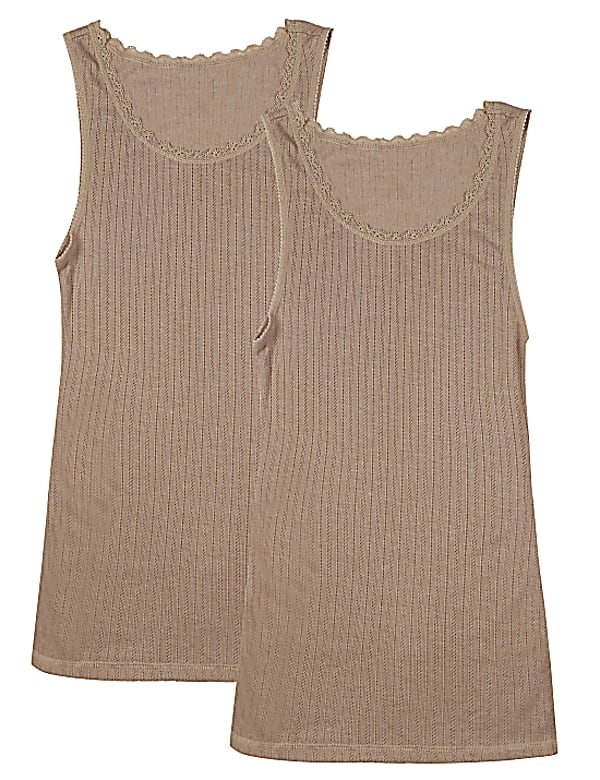 2 Pack Self Design Strap Thermal Vest