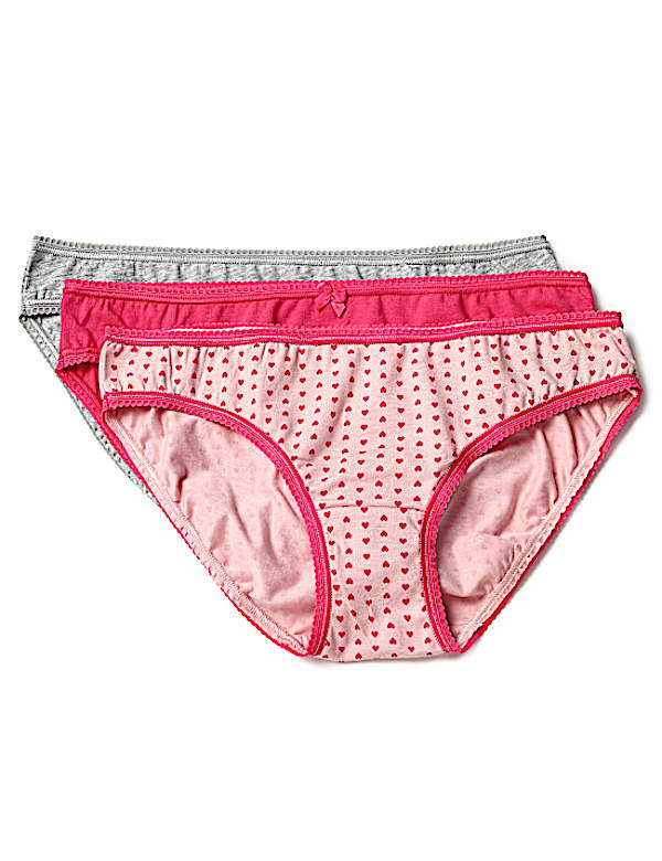 Pack of 3 Cotton Mix Printed Bikini Panty