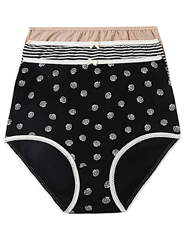 3 Pack Cotton Mix Knickers