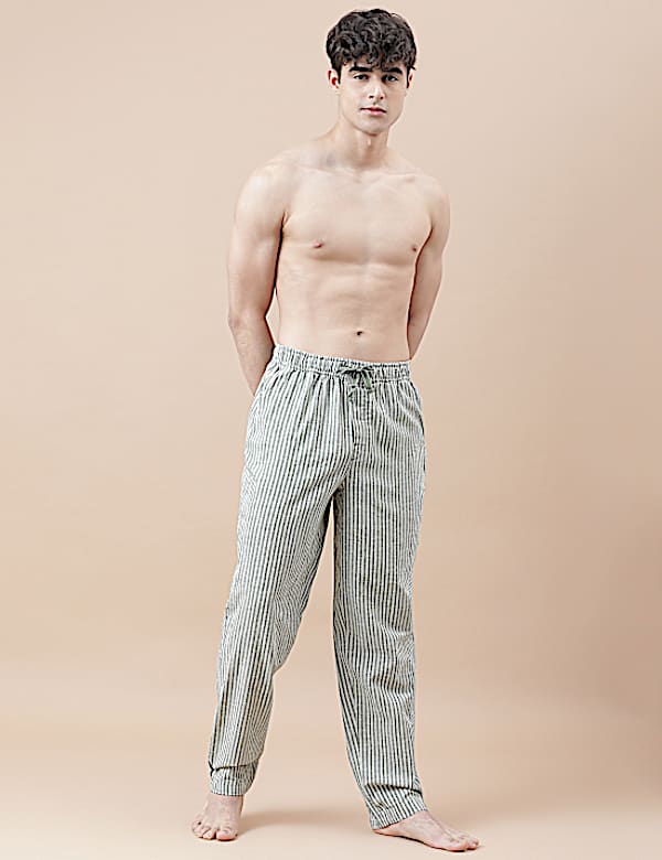 Cotton Mix Striped Relaxed Fit Pyjama