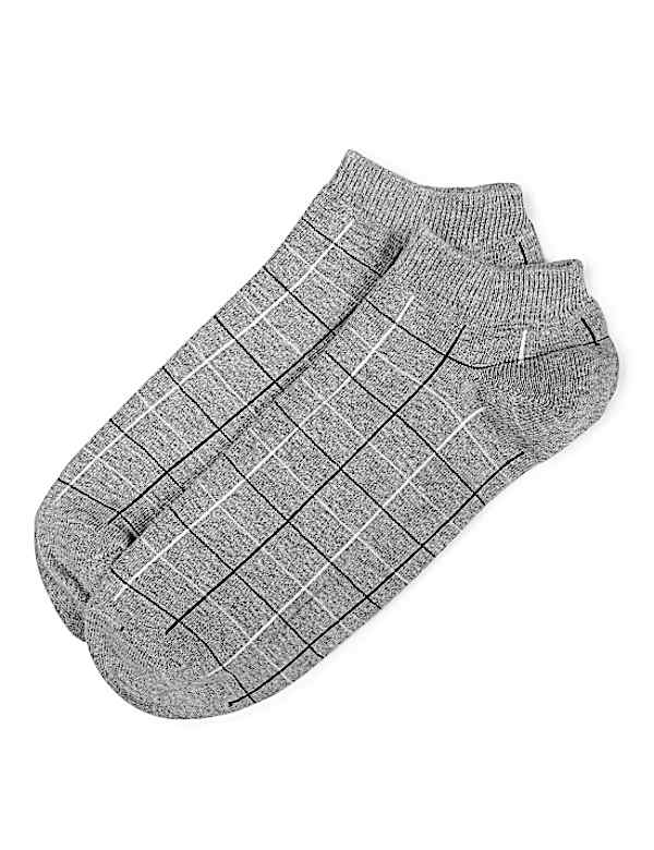 Cotton Mix Checked Socks