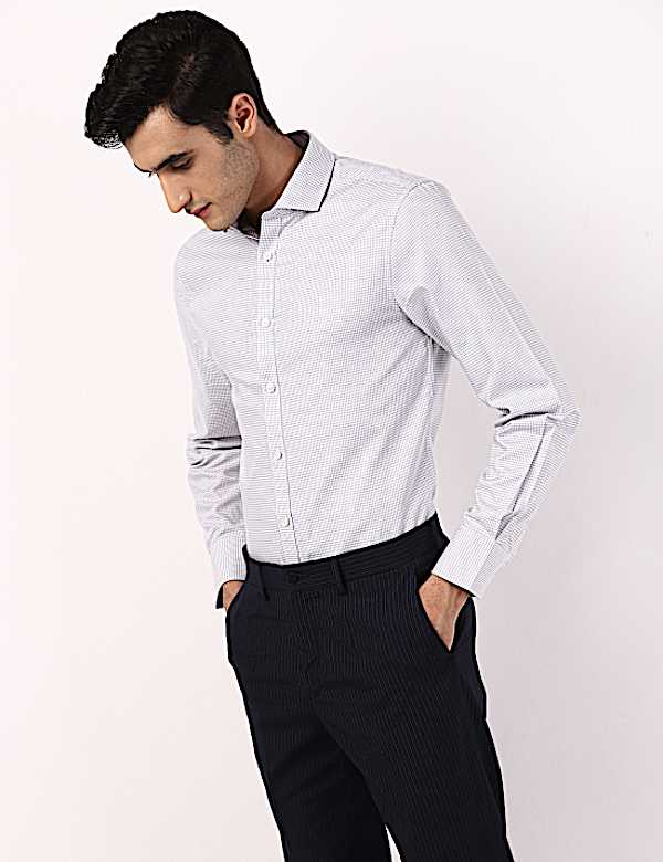 Limited Twill Dobby Check Shirt