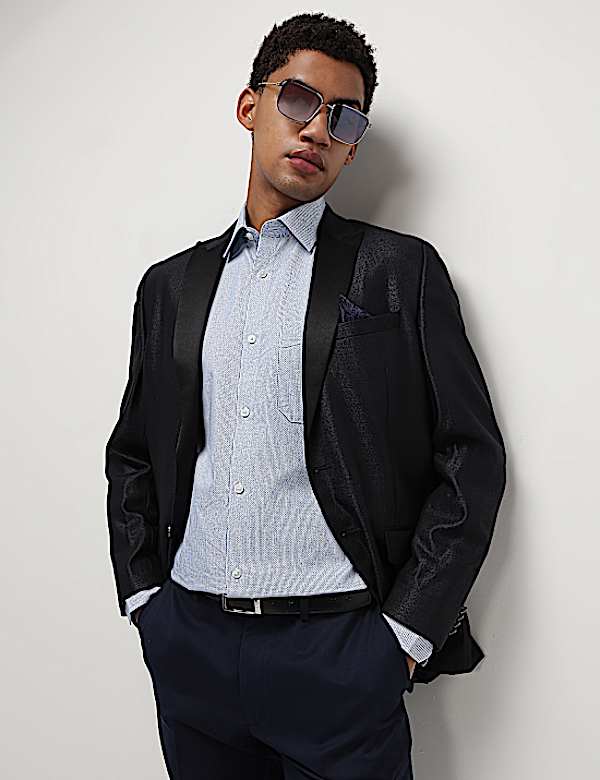 Pure Cotton Textured Full Sleeves Shirt