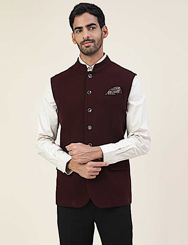 Premium Wool Rich Tailored Fit Waistcoat