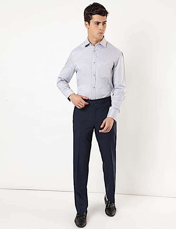 Regular Fit Checked Trousers