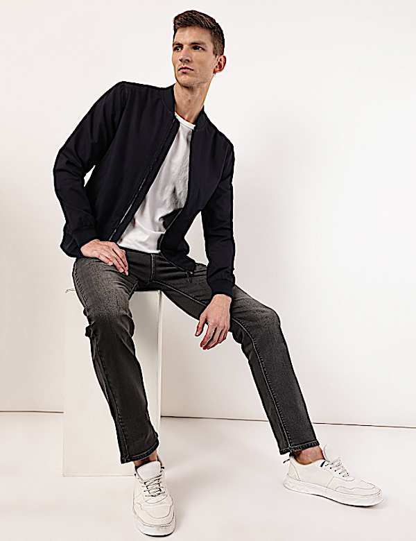 Cotton Linen Baseball Collar Jacket