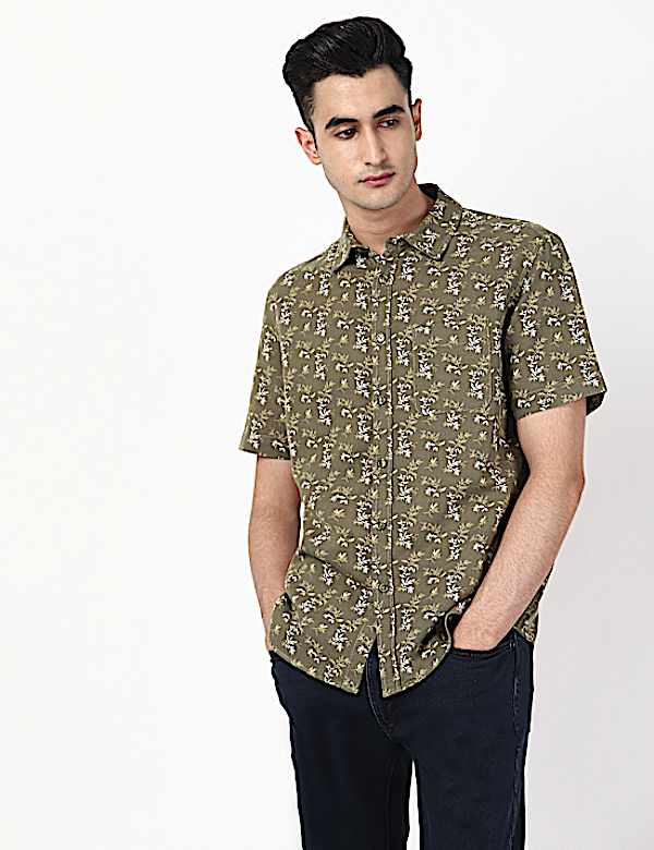 Printed Linen Shirt