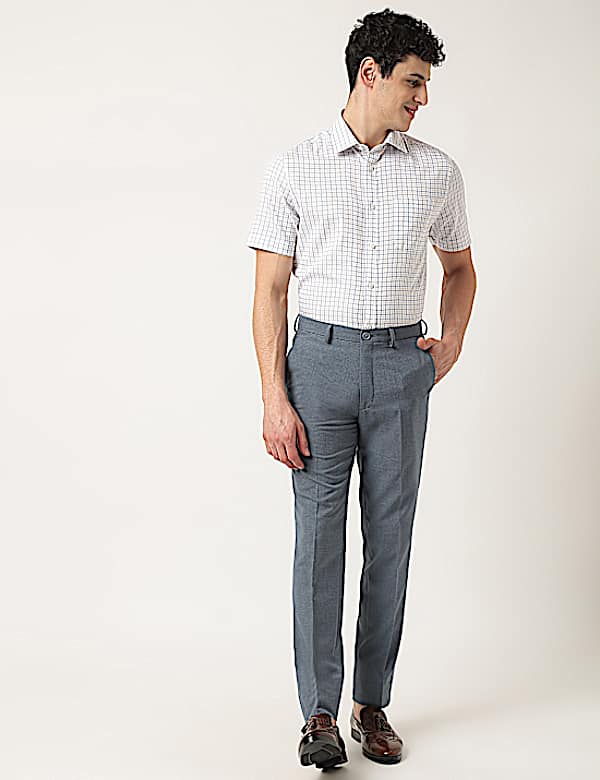 Plain Slim Fit Trouser