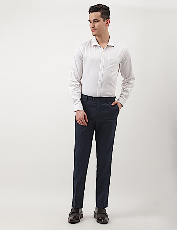 Checks Slim Fit Trousers