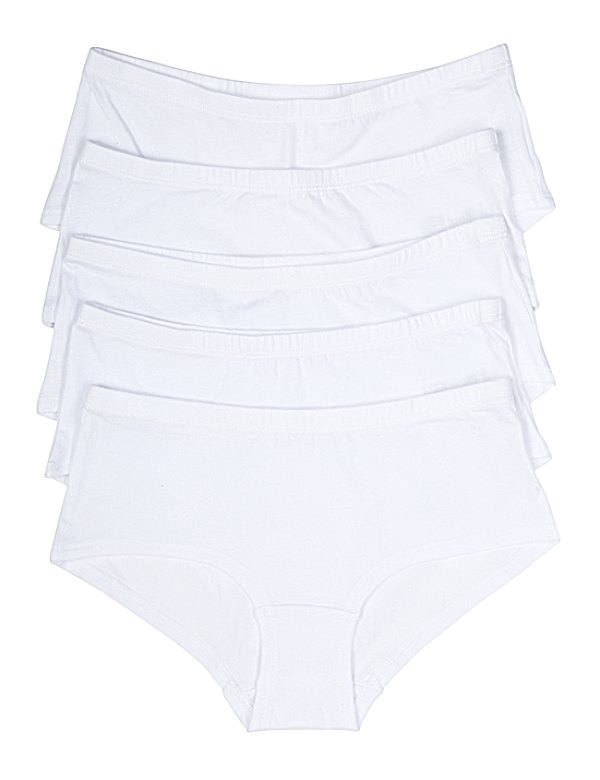 5 Pack Plain Cotton Mix Shorts