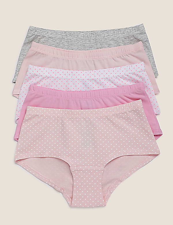 Pack of 5 Cotton Mix  Seamless Knickers
