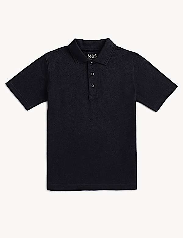 Pure Cotton Solid Polo T-Shirt
