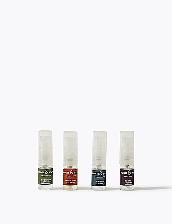 Bergamot & Cedarwood Eau De Toilette Set 4 x 2ml